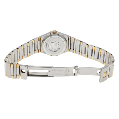 Exclusive Omega Stainless Steel 18K Yellow Gold Constellation Quartz 1362.70.00 — Top View