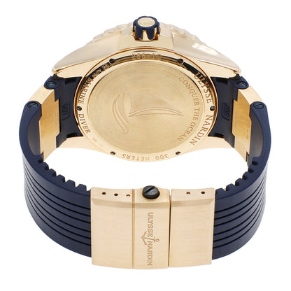 Exclusive Ulysse Nardin 18K Yellow Gold Maxi Marine Diver 266-10-3/93 — Side View