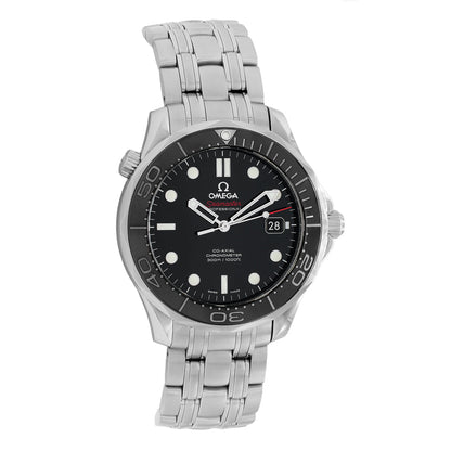 Exclusive Omega Stainless Steel Seamaster 300M Diver 212.30.41.20.01.003 — Front View
