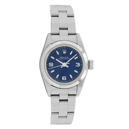 Exclusive Rolex Stainless Steel Oyster Perpetual 76080 — Front View