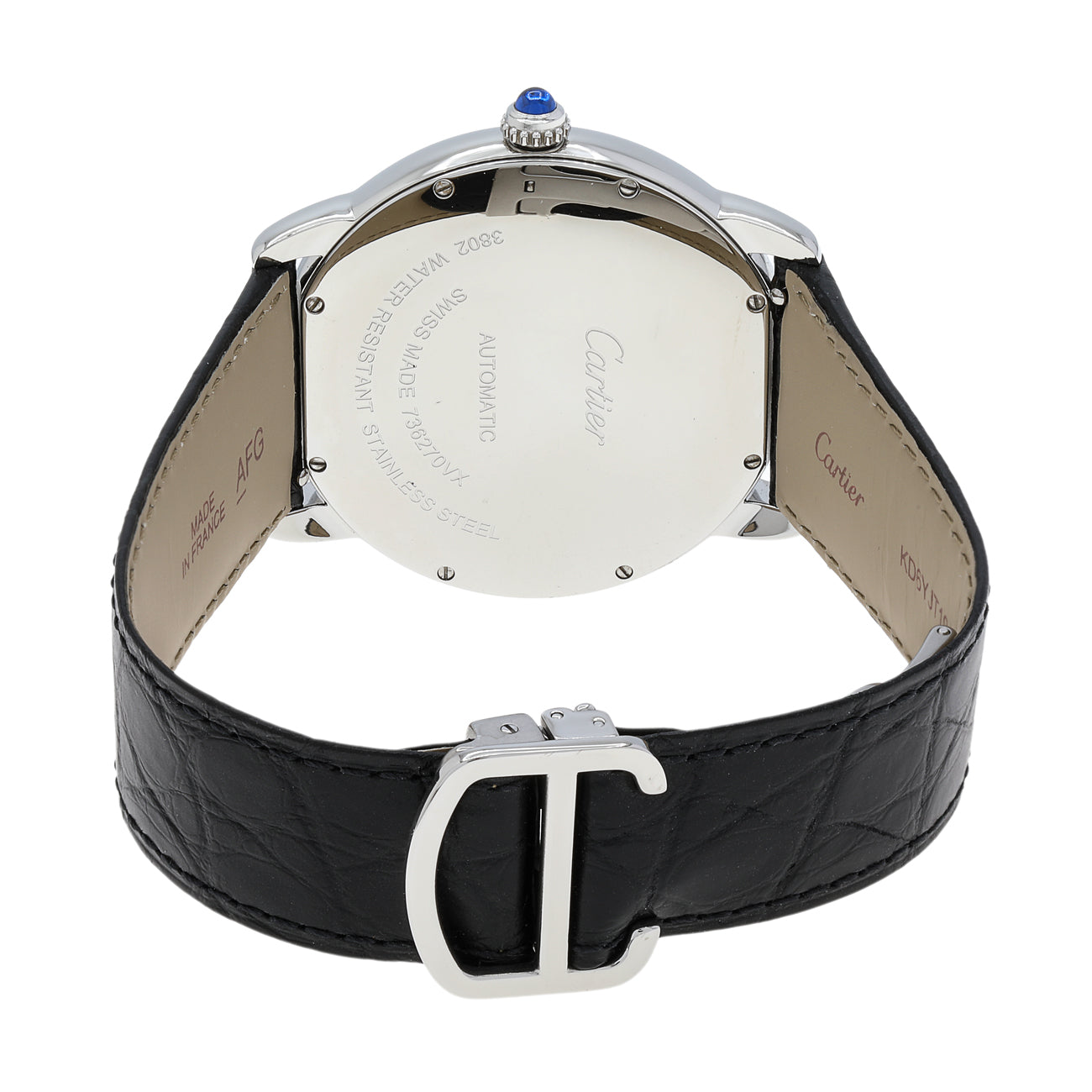 Exclusive Cartier Stainless Steel Ronde Solo XL 3802 — Side View