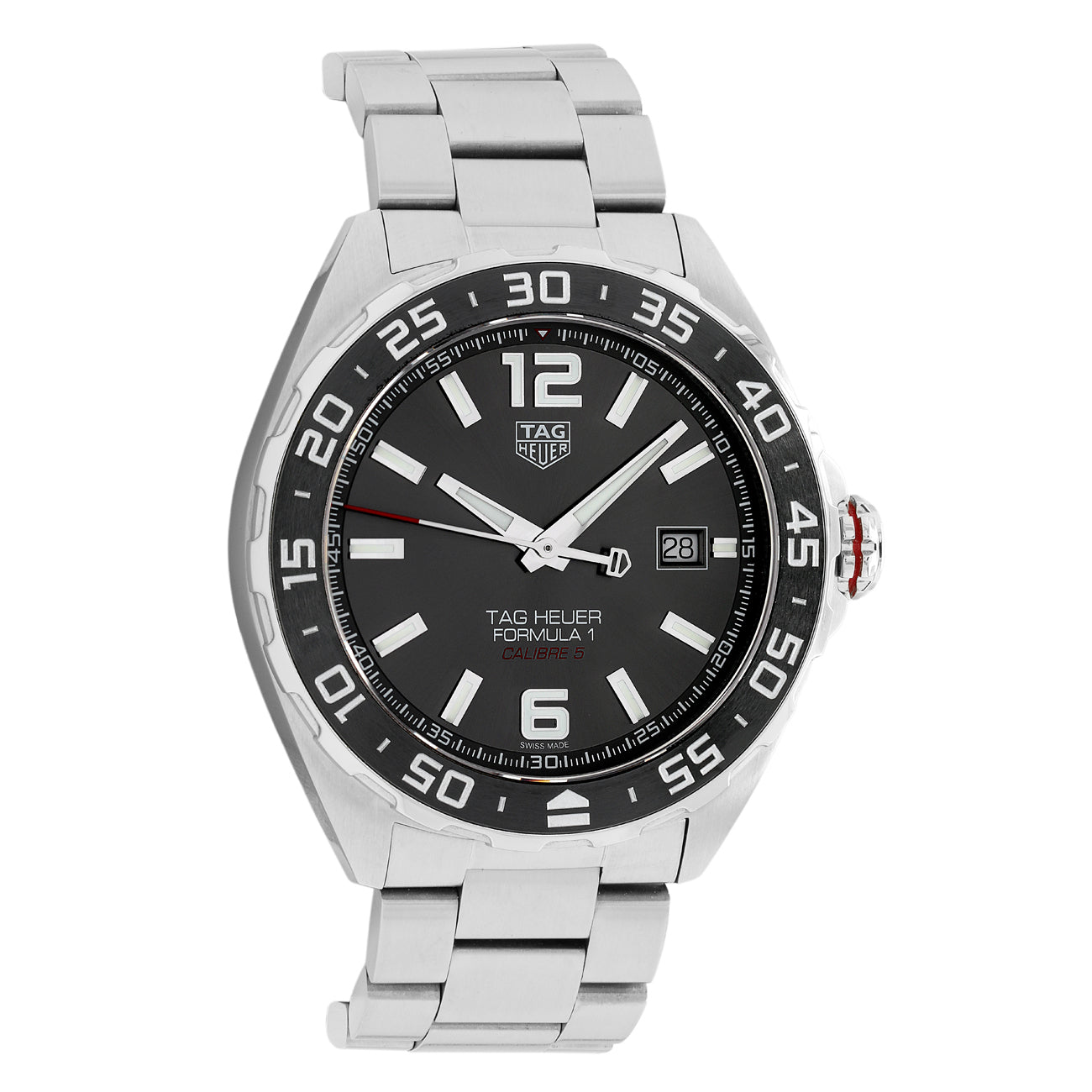 Exclusive Tag Heuer Stainless Steel Formula 1 Calibre 5 WAZ2011 — Front View