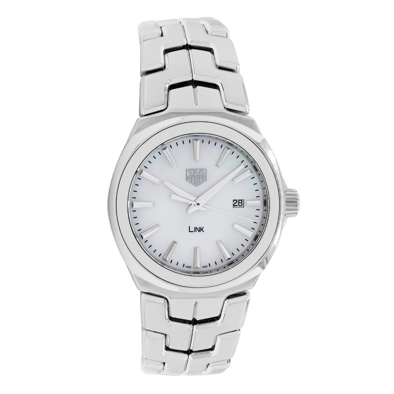 Exclusive Tag Heuer Stainless Steel Link Quartz WBC1310.BA0600 — Front View