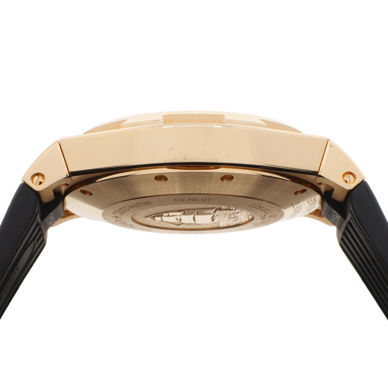 Exclusive Vacheron Constantin 18K Rose Gold Overseas Dual Time 47450/000r-9404 — Back View