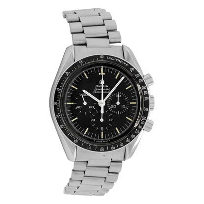 Exclusive Omega Stainless Steel Speedmaster 145.022-71ST — Front View