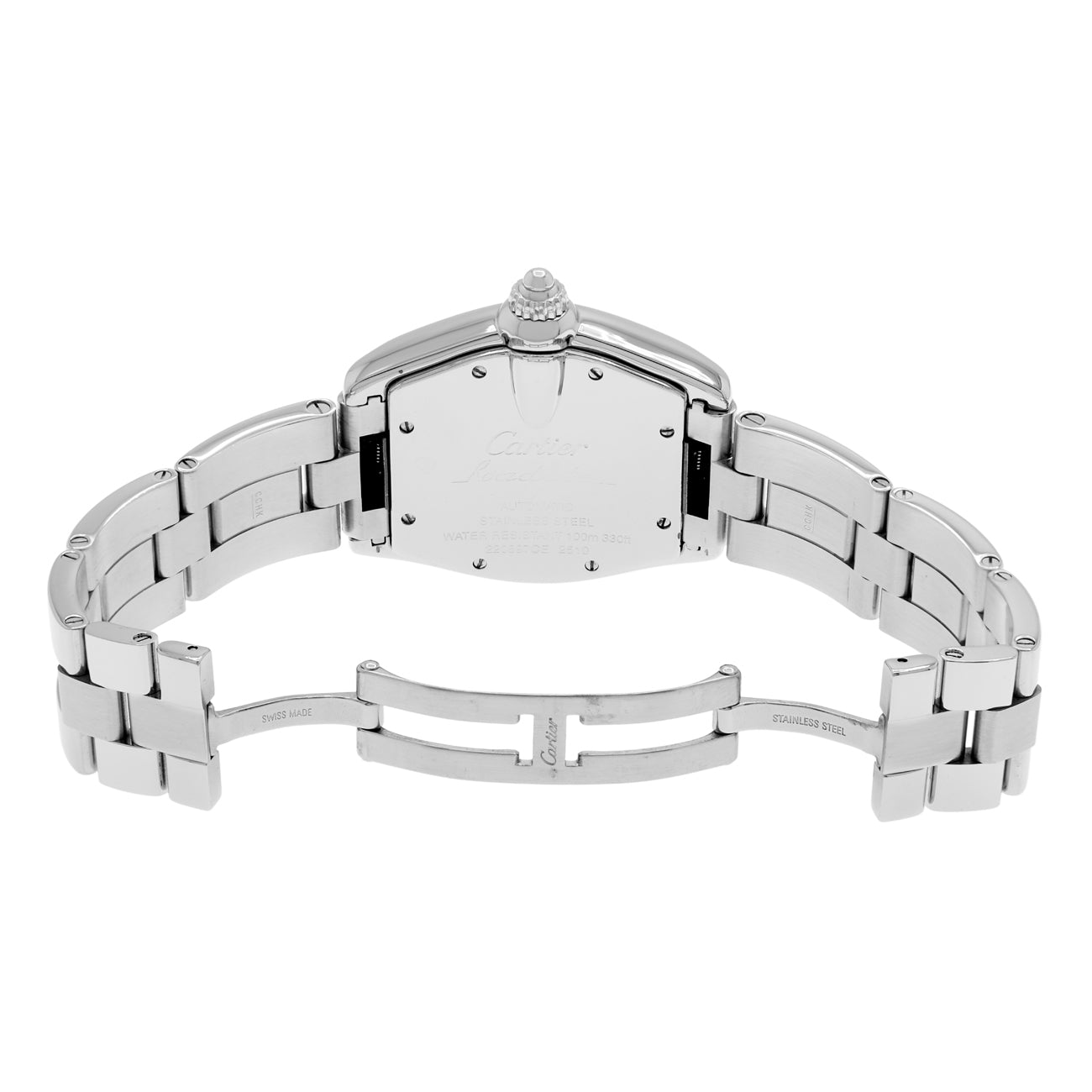 Exclusive Cartier Stainless Steel Roadster W62025V3 2510 — Top View