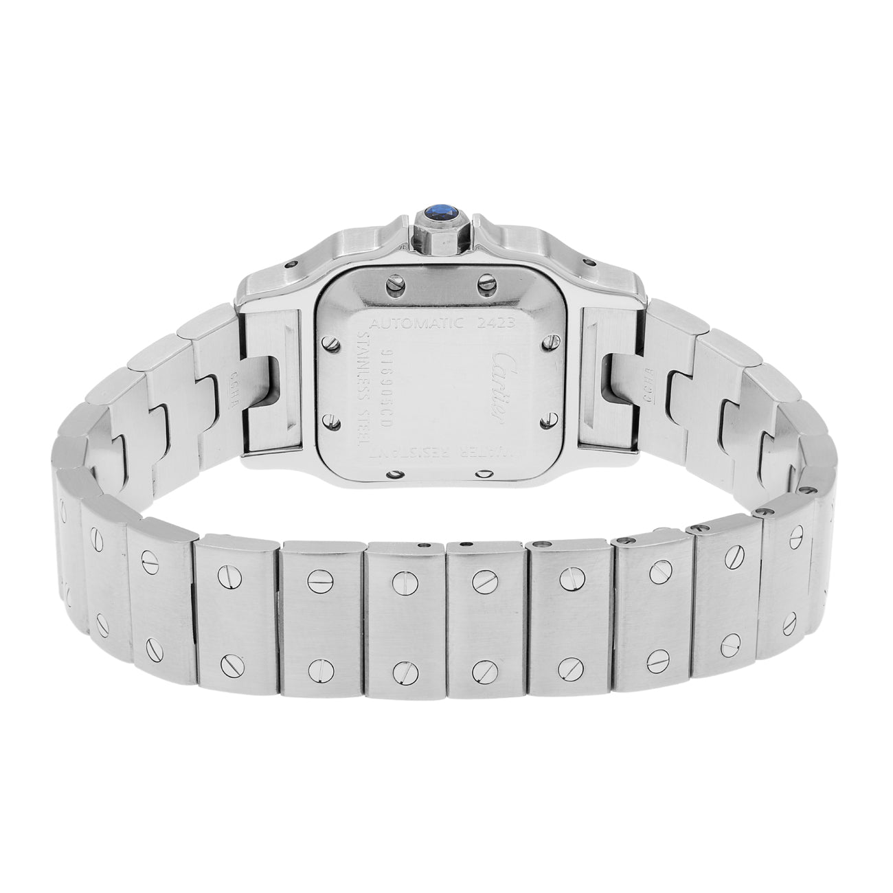 Exclusive Cartier Stainless Steel Automatic Santos Galbee 2423 — Side View