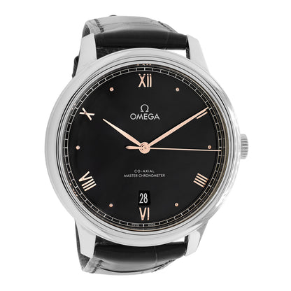 Exclusive Omega Stainless Steel De Ville Prestige 434.13.40.20.01.001 — Front View