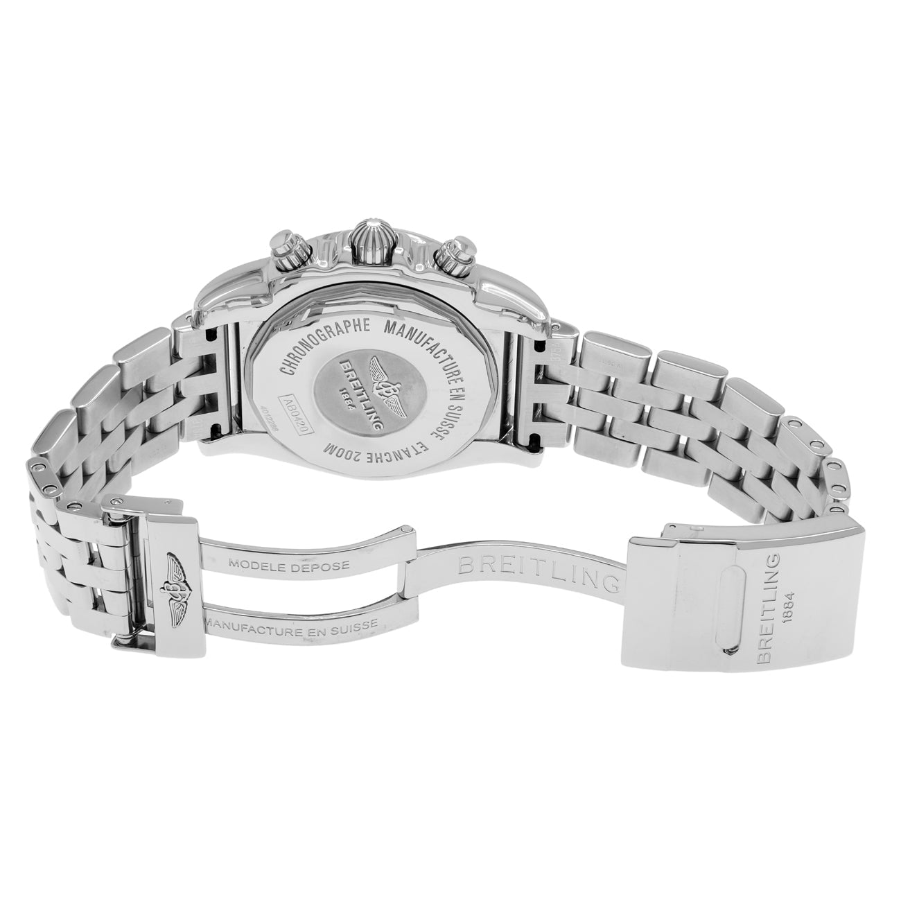 Exclusive Breitling Stainless Steel Chronomat 44 GMT AB042011/BB56 — Top View