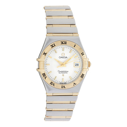 Exclusive Omega Stainless Steel 18K Yellow Gold 27mm Constellation Automatic 1292.30.00 — Front View