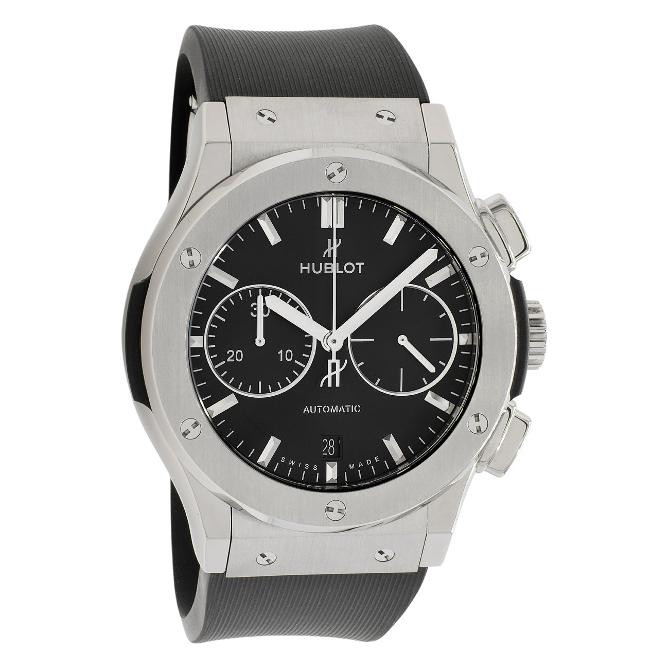 Exclusive Hublot Titanium Classic Fusion Chronograph 521.NX.1171.LR — Front View
