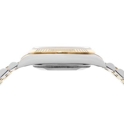 Exclusive Rolex Stainless Steel 18K Yellow Gold Datejust 36 16233 — Back View