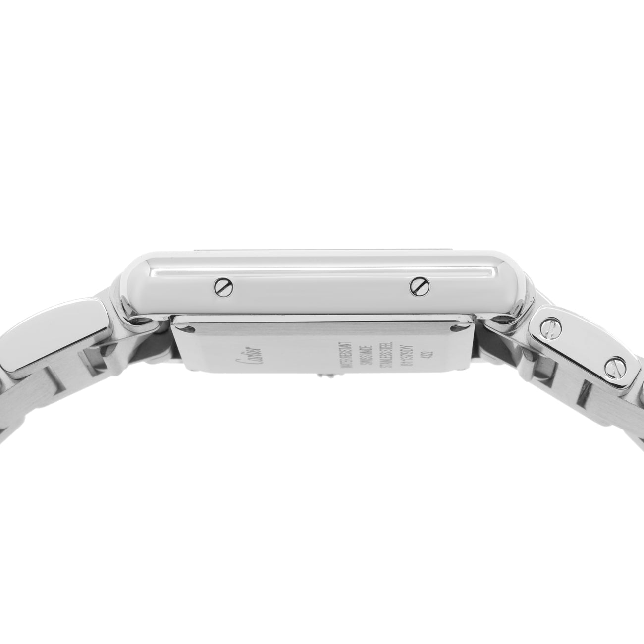 Exclusive Cartier Stainless Steel Tank Must Small Quartz WSTA0051 — Back View