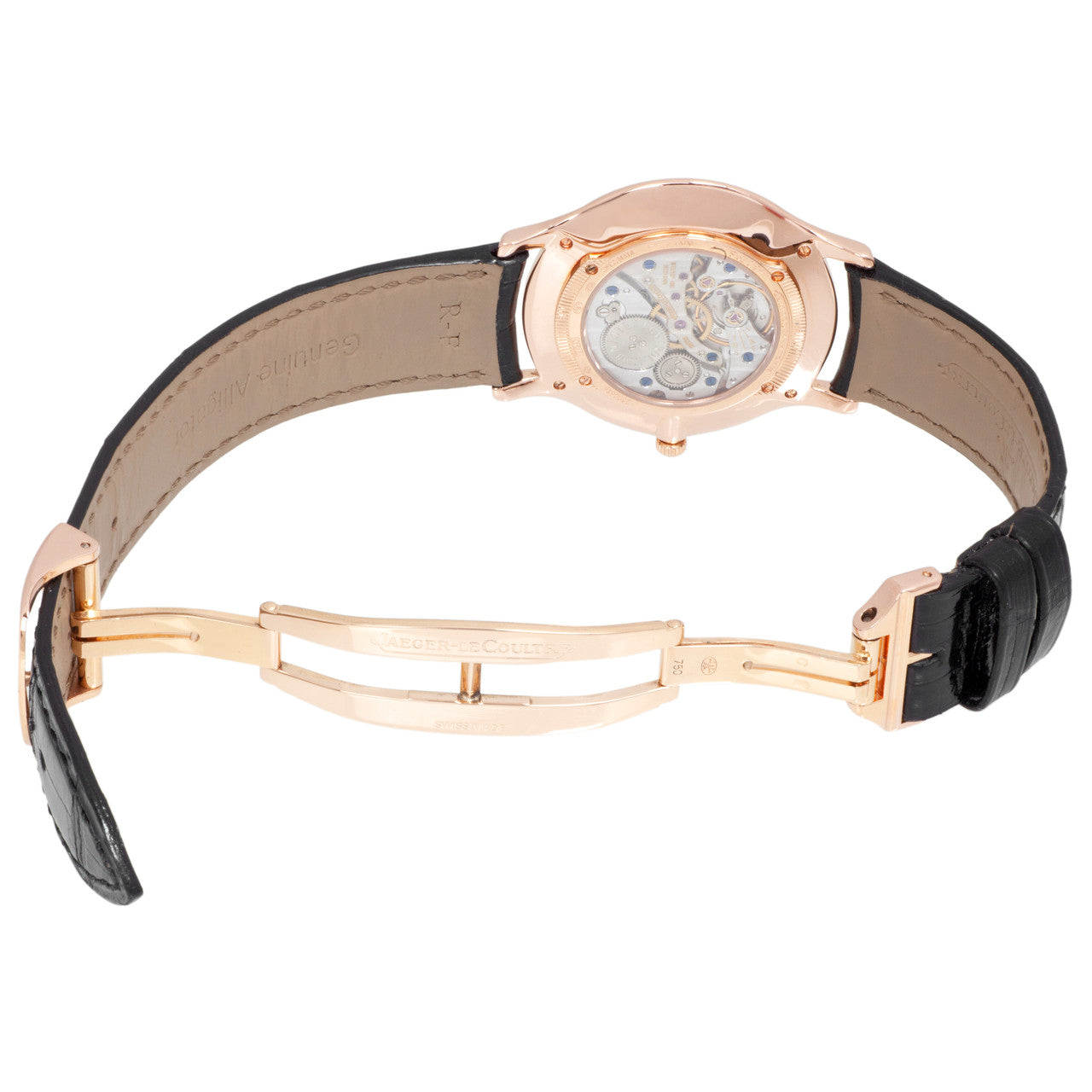 Exclusive Jaeger-LeCoultre 18K Rose Gold Master Ultra Thin 145.2.79S — Detail View