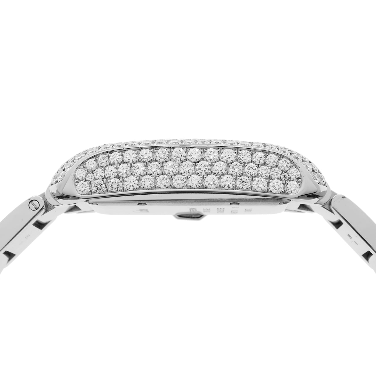 Exclusive Cartier Stainless Steel Tank Anglaise Automatic 3511 — Back View
