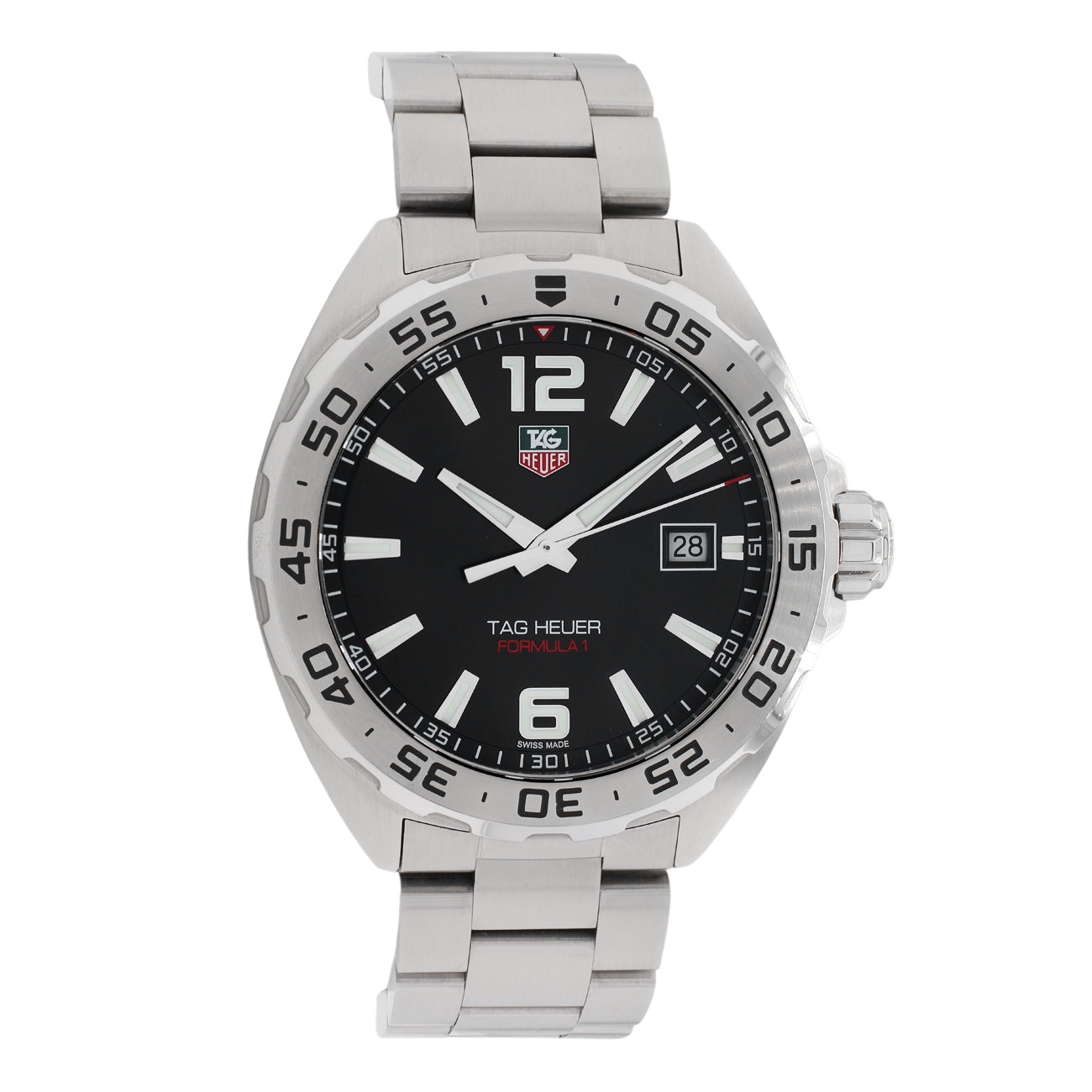 Exclusive TAG Heuer Stainless Steel Formula 1 Quartz WAZ1112 — Front View