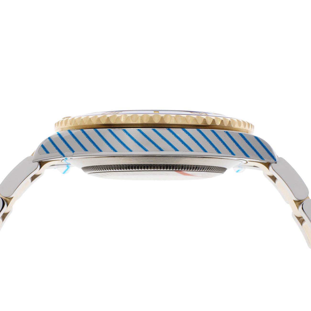 Exclusive Rolex 18K Yellow Gold Stainless Steel Submariner 126613LB — Back View