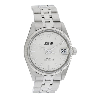 Exclusive Tudor Stainless Steel Prince Oysterdate 72034 — Front View