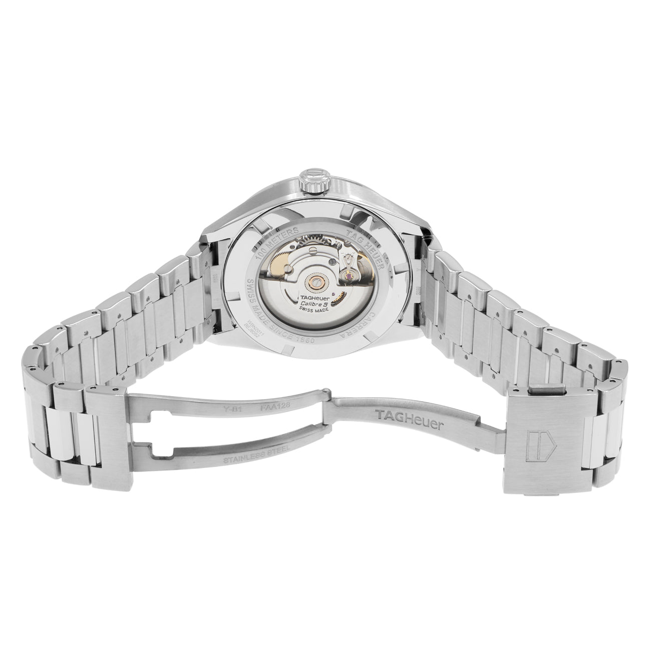 Exclusive Tag Heuer Stainless Steel Carrera Day-Date WBN2011 — Top View