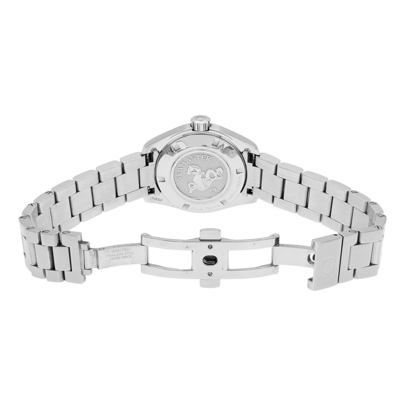 Exclusive Omega Stainless Steel Seamaster Aqua Terra Quartz 231.10.30.61.06.001 — Top View