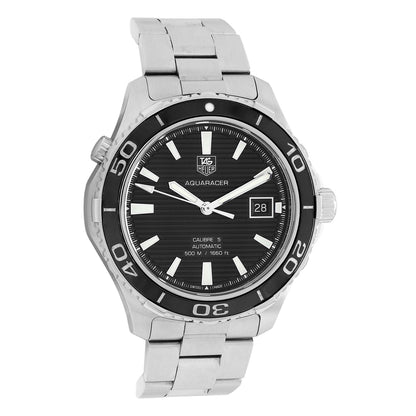 Exclusive Tag Heuer Stainless Steel Aquaracer 500M WAK2110 — Front View