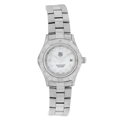 Exclusive Tag Heuer Stainless Steel Aquaracer Lady WAF1414 — Front View