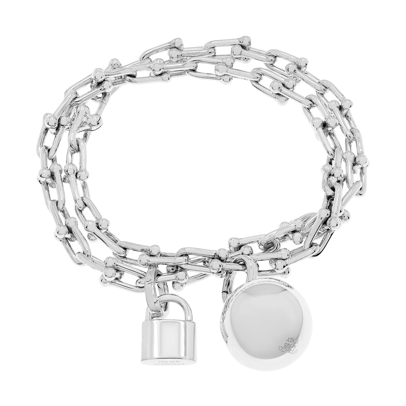 Exclusive Tiffany & Co. Sterling Silver HardWear Small Wrap Bracelet — Side View