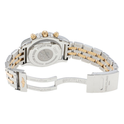 Exclusive Breitling Stainless Steel 18K Yellow Gold Chronomat 44 IB0110 — Top View