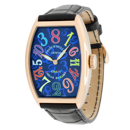 Exclusive Franck Muller 18K Rose Gold Crazy Hours Color Dreams 5850 — Front View