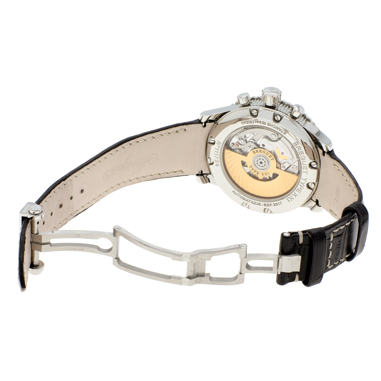 Exclusive Breguet Stainless Steel Type XXI Transatlantique Flyback Chronograph 3817ST/X2/3ZU — Top View