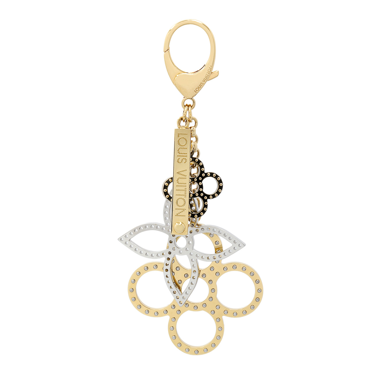 Exclusive Louis Vuitton Bijoux Sac Tapage Key Holder and Bag Charm — Front View