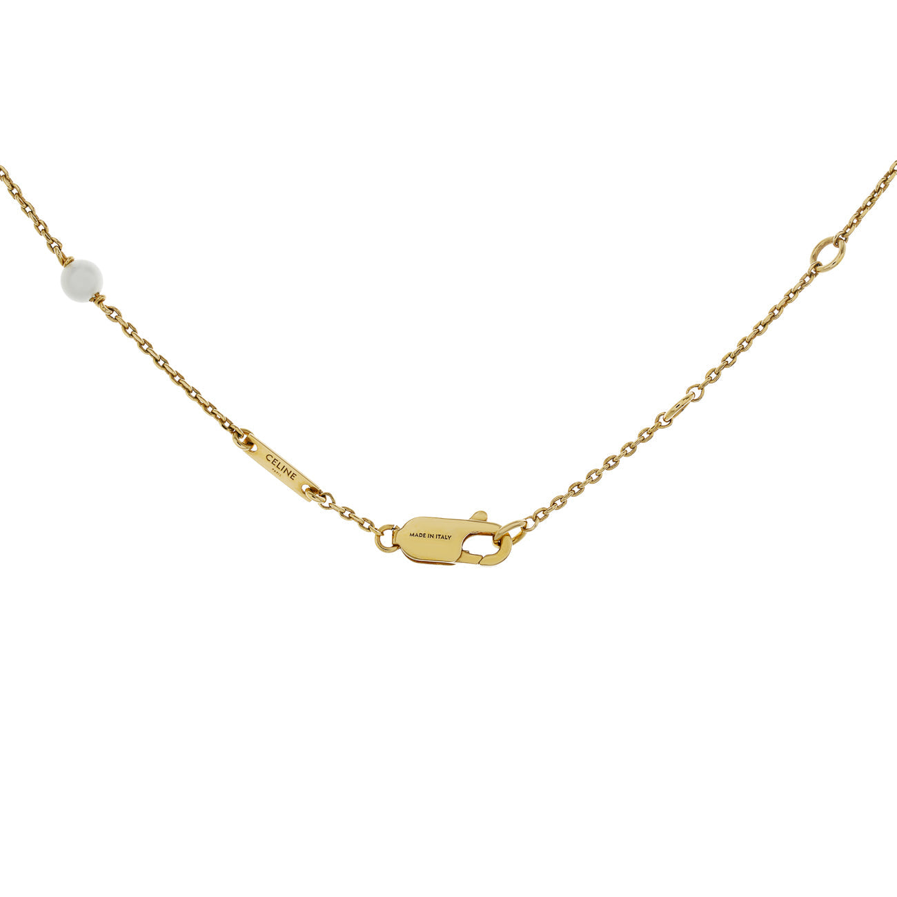 Exclusive Celine Les Perles Crystal Necklace — Side View