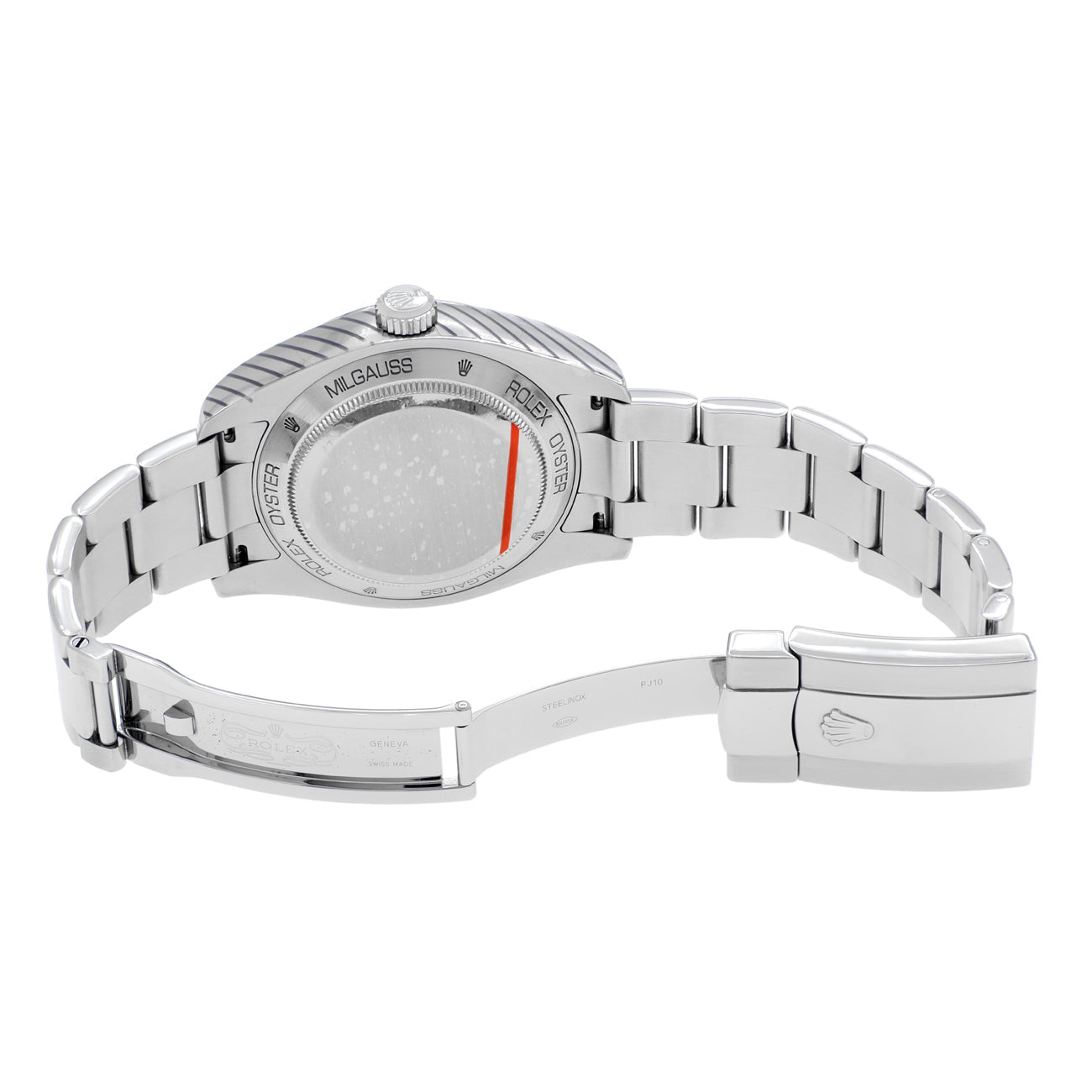 Exclusive Rolex Stainless Steel Oyster Perpetual Milgauss 116400GV — Top View