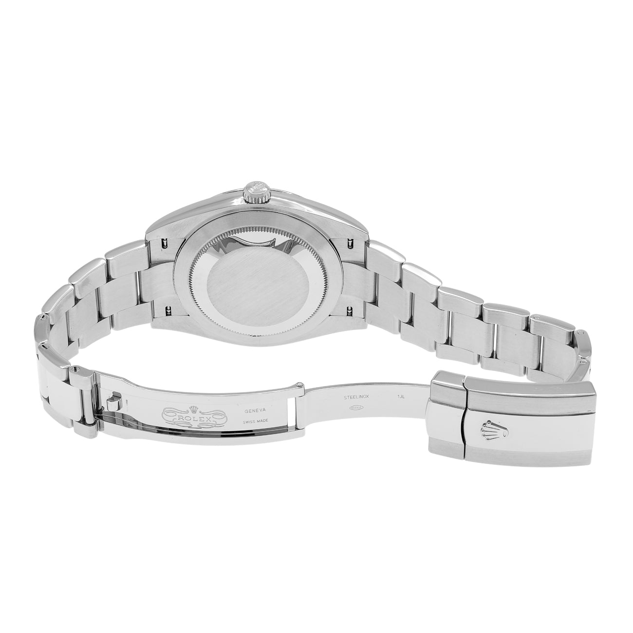 Exclusive Rolex Stainless Steel Wimbledon Datejust 41 126300 — Top View