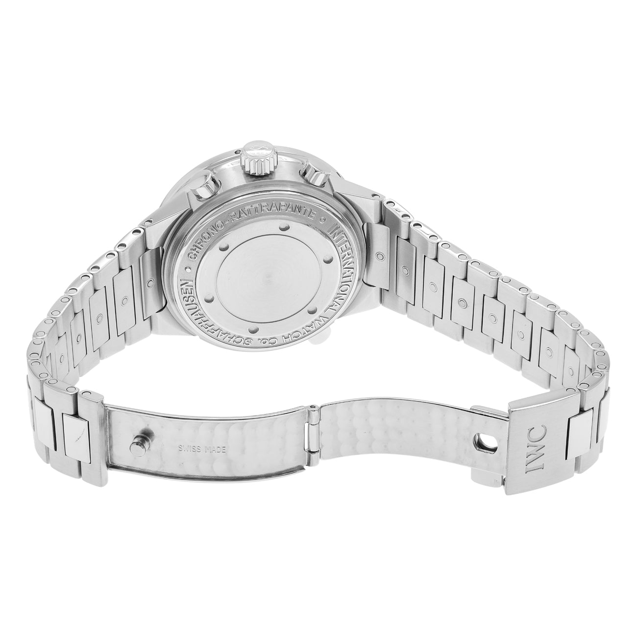Exclusive IWC Stainless Steel GST Rattrapante Chronograph IW371508 — Top View