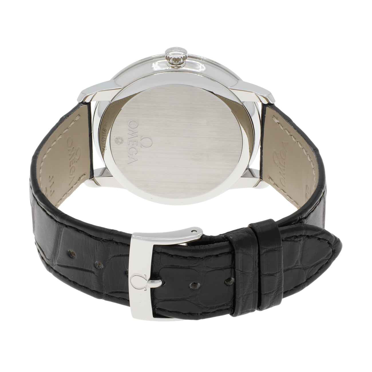 Exclusive Omega Stainless Steel De Ville Prestige 424.13.40.20.01.001 — Side View