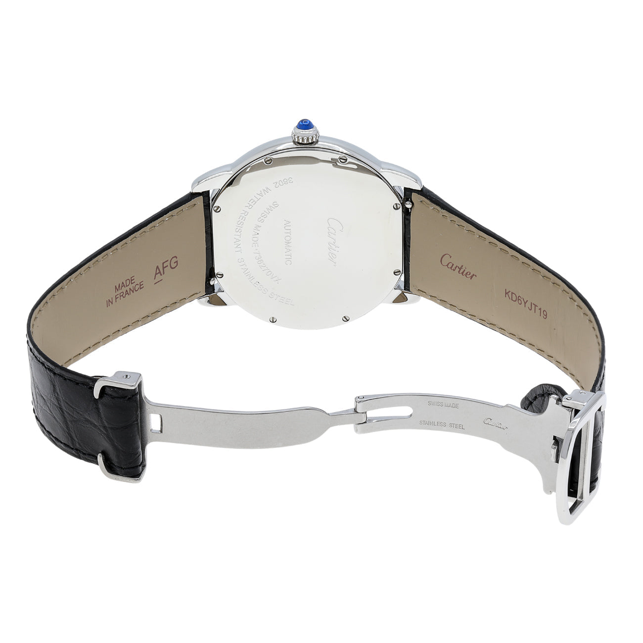 Exclusive Cartier Stainless Steel Ronde Solo XL 3802 — Top View