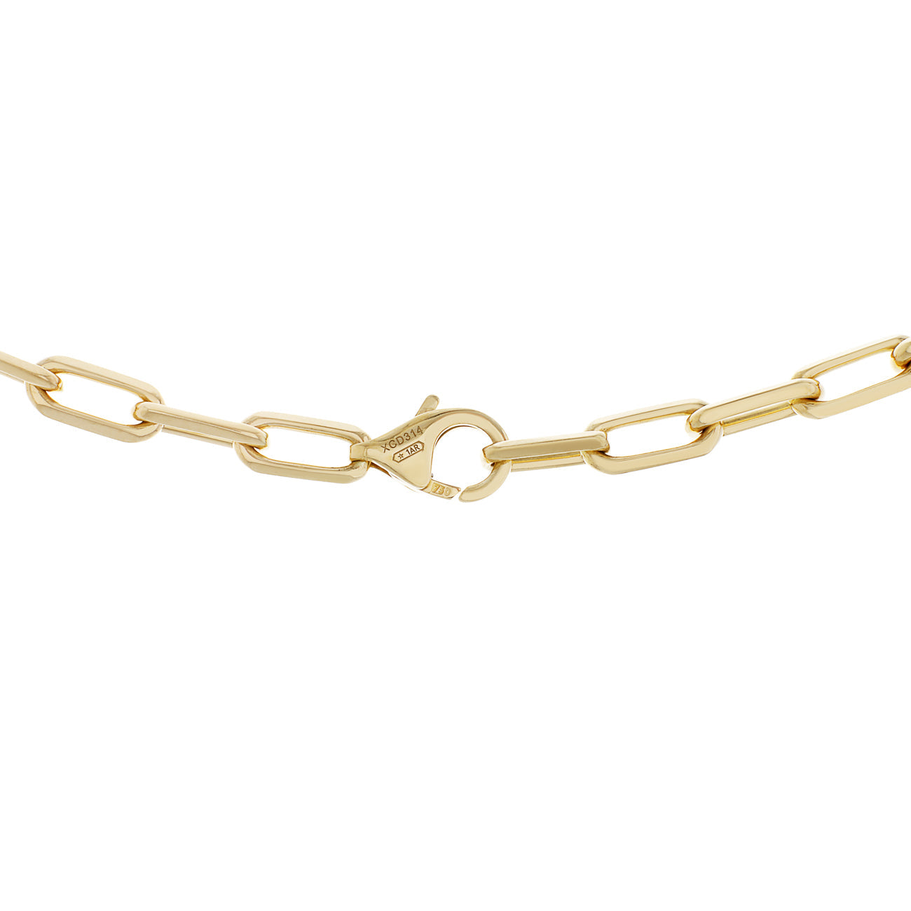 Exclusive Cartier 18K Yellow Gold Santos de Cartier Chain Necklace SM — Back View