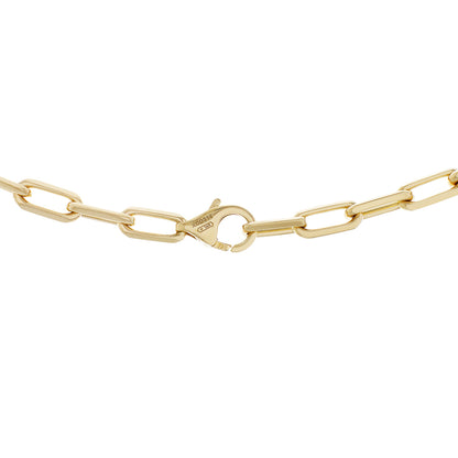 Exclusive Cartier 18K Yellow Gold Santos de Cartier Chain Necklace SM — Back View