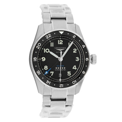 Exclusive Longines Stainless Steel Spirit Zulu Time L38024536 — Front View