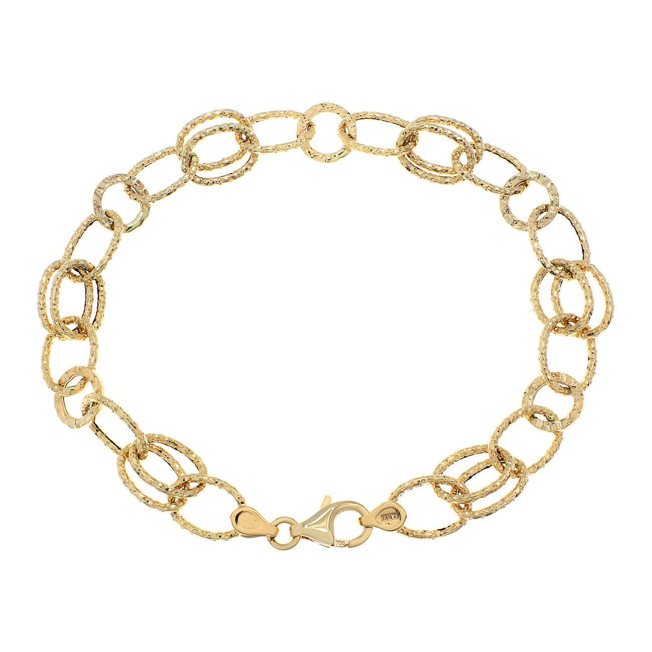 Exclusive 18K Yellow Gold Bracelet — Front View