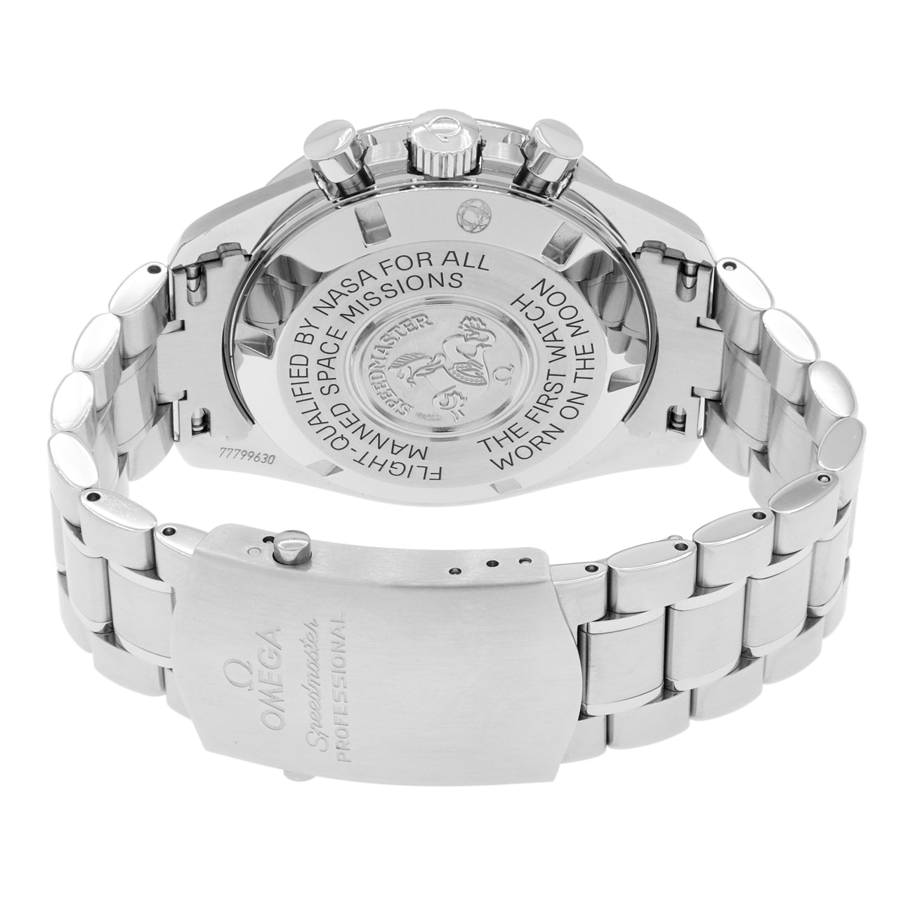 Exclusive Omega Stainless Steel Speedmaster Professional Moonwatch 3570.50.00 — Side View