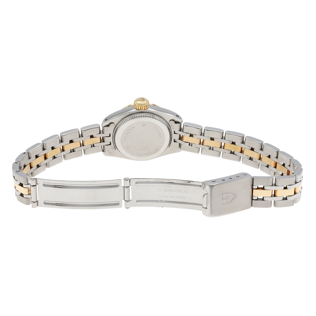 Exclusive Tudor Stainless Steel 18K Yellow Gold Princess Oysterdate 92413 — Top View