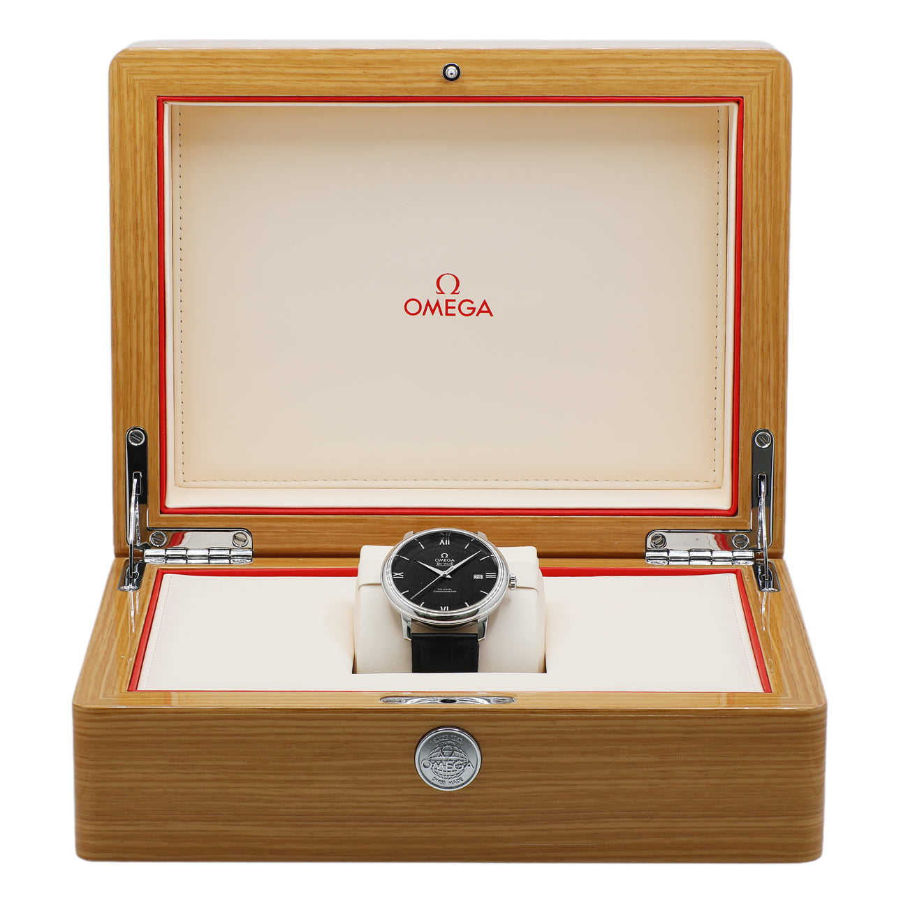 Exclusive Omega Stainless Steel De Ville Prestige 424.13.40.20.01.001 — Lifestyle View