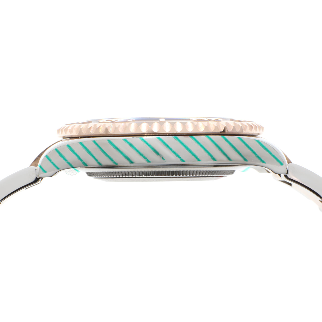Exclusive Rolex 18K Rose Gold Stainless Steel Yacht-Master 37 268621 — Back View