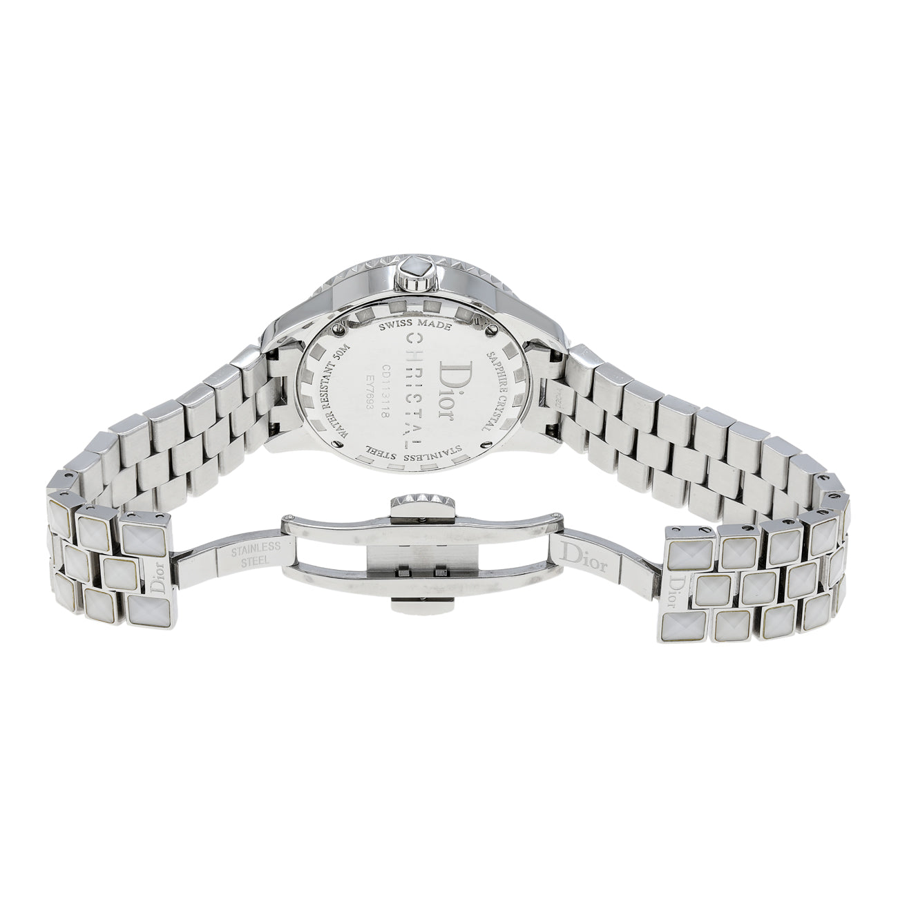 Exclusive Christian Dior Stainless Steel Christal CD113118 — Top View