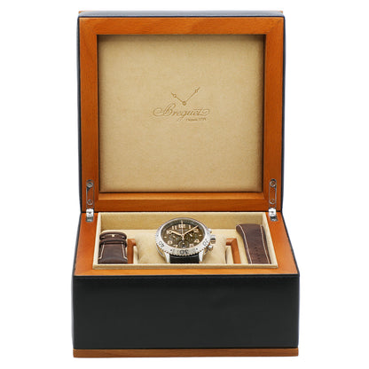 Exclusive Breguet Stainless Steel Type XXI Transatlantique Flyback Chronograph 3817ST/X2/3ZU — Detail View