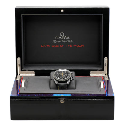 Exclusive Omega Ceramic Speedmaster Dark Side of the Moon 311.92.44.30.01.001 — Lifestyle View