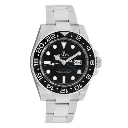 Exclusive Rolex Stainless Steel GMT Master II 116710LN — Front View