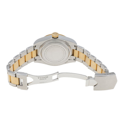 Exclusive Tudor Stainless Steel 18K Yellow Gold Black Bay S&G 79733N — Top View